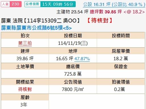 屏東屏東市法拍華廈-2