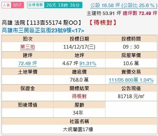 高雄三民區法拍大樓-2