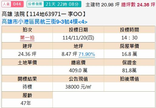 小港法拍公寓-2