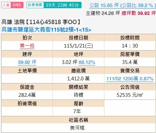 高雄鹽埕法拍大樓-2