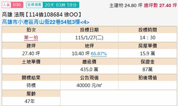 小港公寓法拍-2