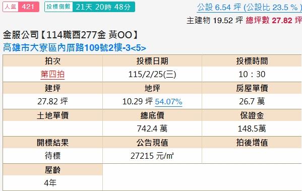 高雄法拍華廈-2