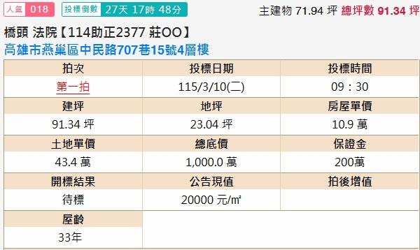 燕巢法拍透天-2