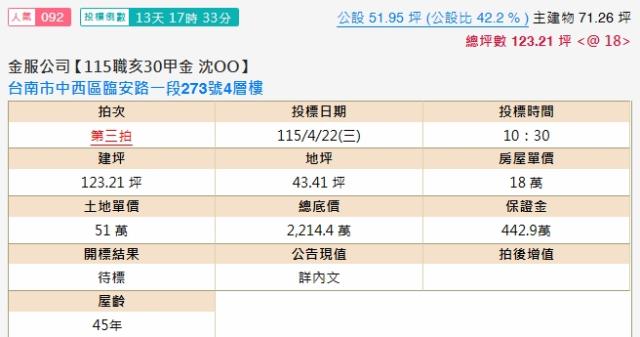 中西區透天法拍-2