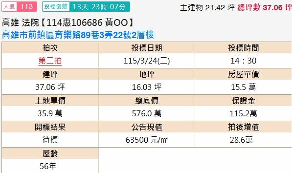 高雄前鎮透天拍賣-2