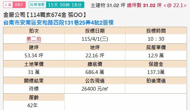 安南拍賣透天-2