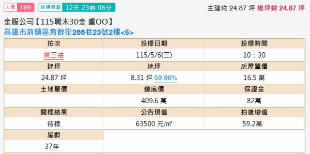 高雄公寓拍賣-2