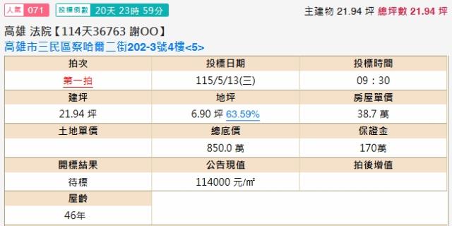 高雄三民區公寓法拍-2