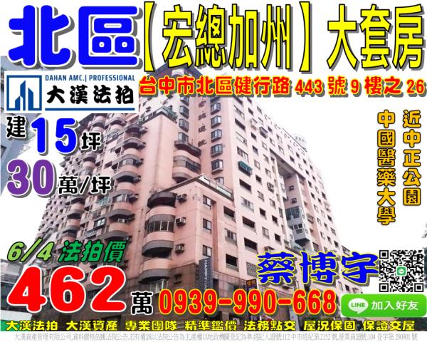 宏總加州法拍屋套房