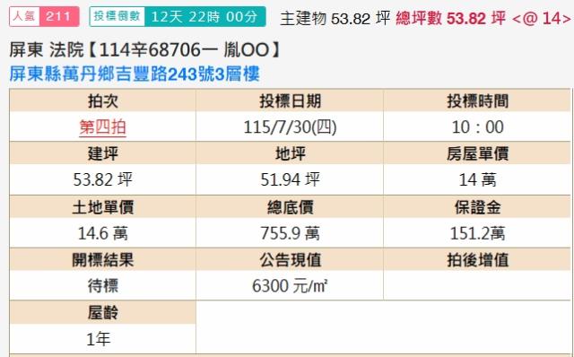 屏東萬丹法拍透天-2