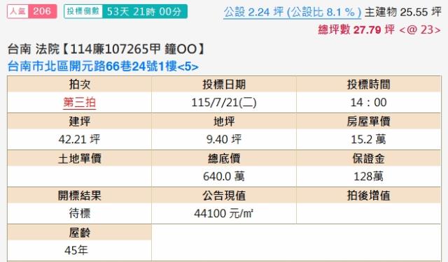 北區法拍公寓-2