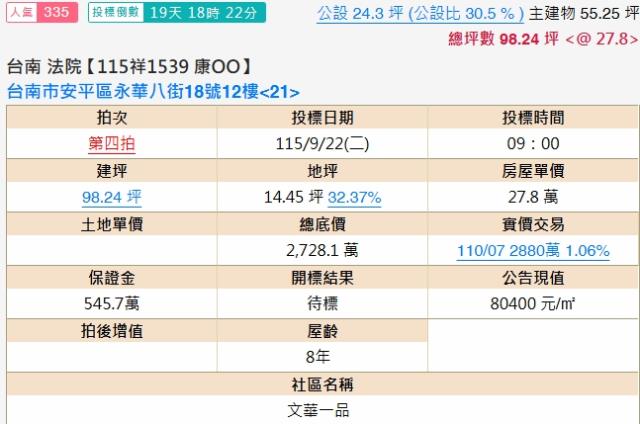 安平大樓法拍-2
