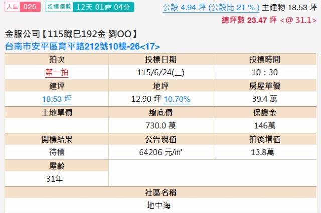 台南大樓法拍-2
