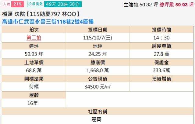 高雄法拍透天-2