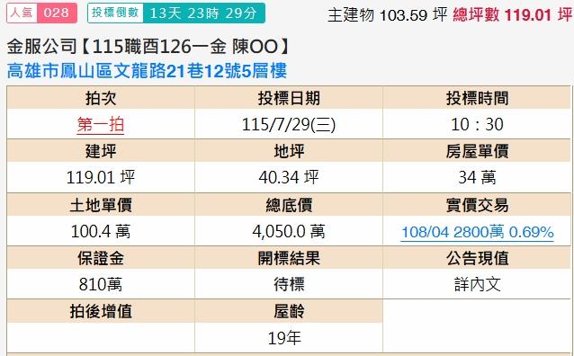 高雄透天拍賣-2