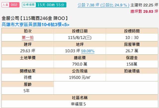 大寮公寓拍賣-2