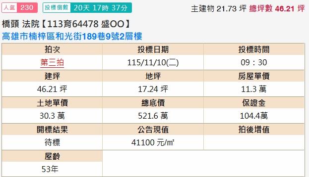 高雄透天拍賣-2