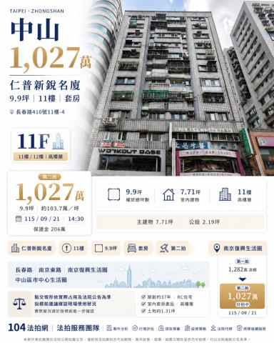 中山區套房法拍-1